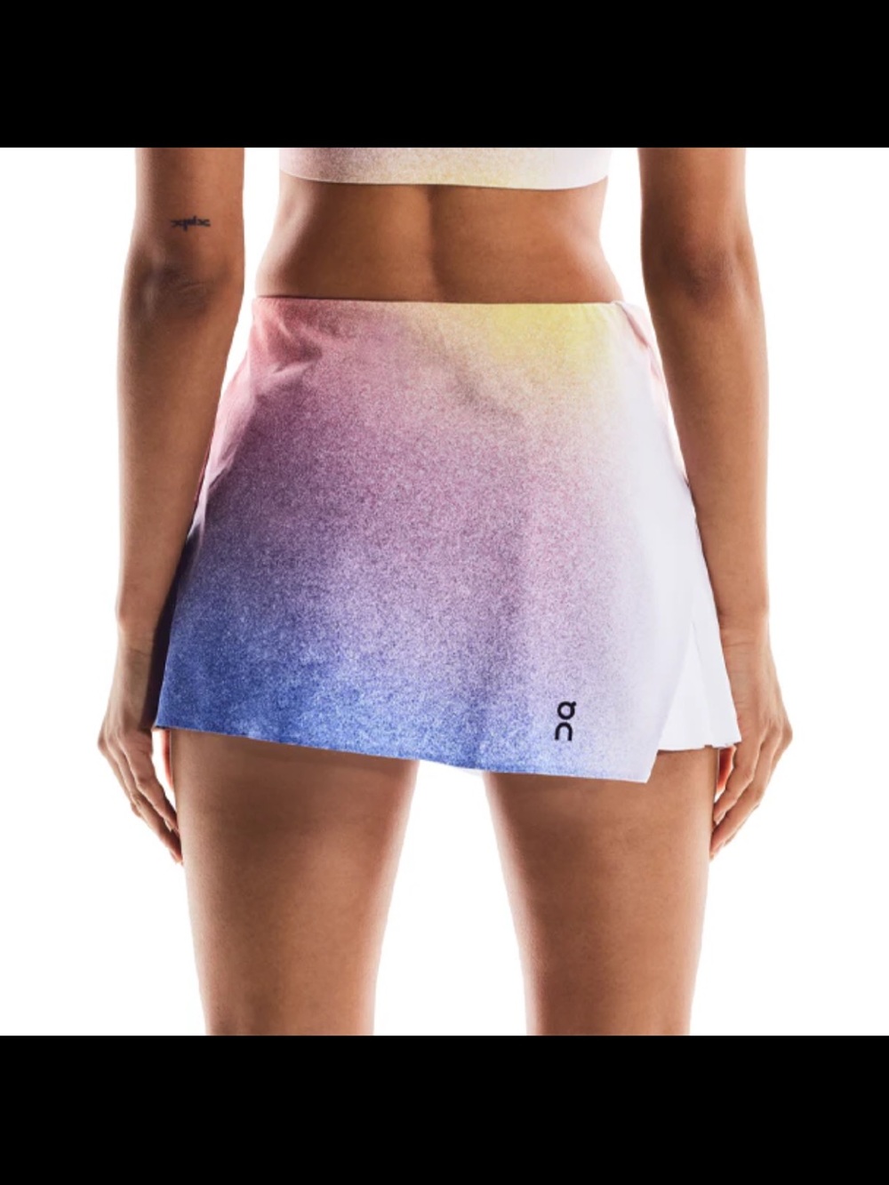 On Running Gradient Athletic Skort - Pink, Yellow, Blue